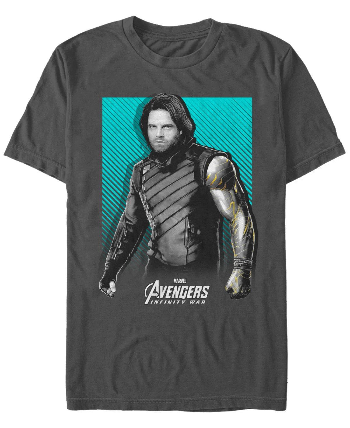 Mens Avengers Infinity War Winter Bucky Barnes Tee Grey Product Image