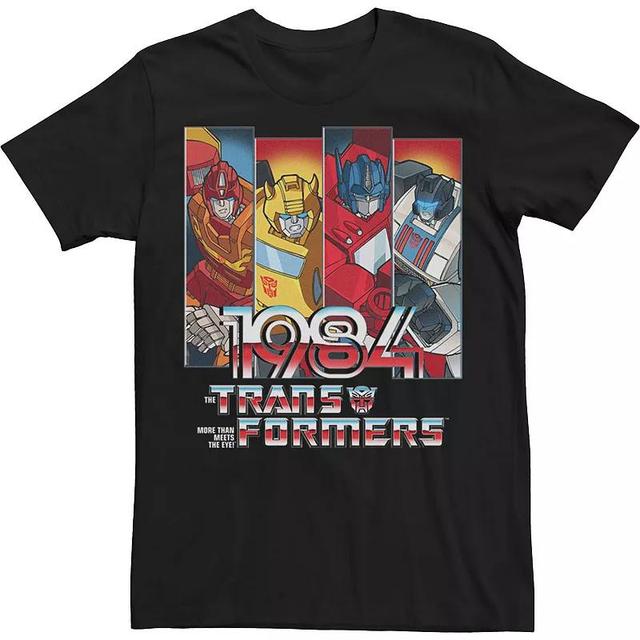 Big & Tall Transformers 1984 Autobots Panels Tee, Mens Product Image