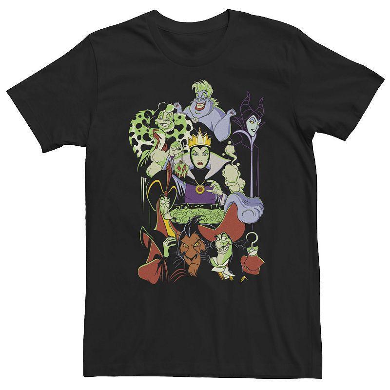 Big & Tall Disney Villains Cauldron Group Shot Tee, Mens Product Image