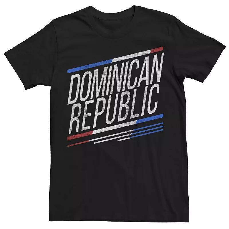 Mens Gonzales Dominican Republic Slanted Stripe Logo Tee Product Image