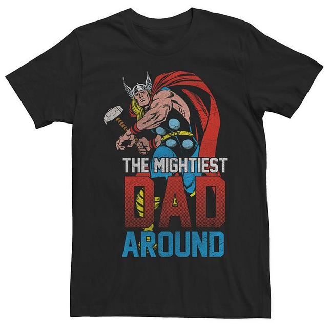 Mens Marvel Comics Retro Thor Mightiest Dad Around Tee Product Image