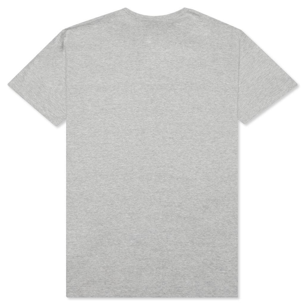 Red Sideways Heart Tee - Grey Male Product Image