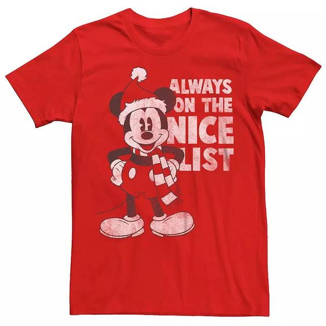 Disneys Mickey Mouse Mens Always On The Nice List Tee Product Image