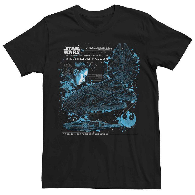 Mens Star Wars Rey Millennium Falcon Tee Product Image