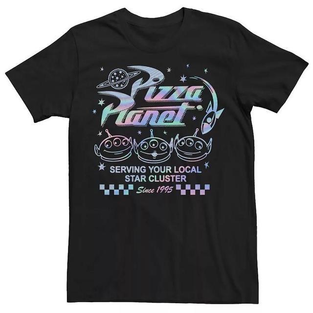 Disney / Pixars Toy Story Mens Four Pizza Planet Holographic Serving Your Local Star Cluster Tee Product Image