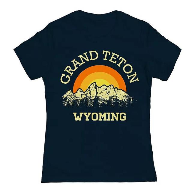 Juniors Grand Teton Graphic Tee, Girls Black Navy Product Image