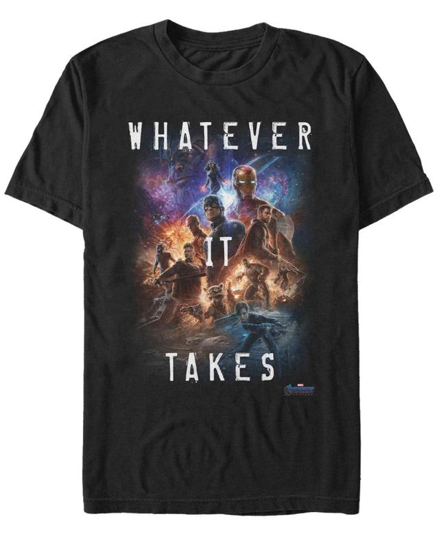 Marvel Mens Avengers Endgame Whatever It Takes Galaxy Poster, Short Sleeve T-shirt Product Image