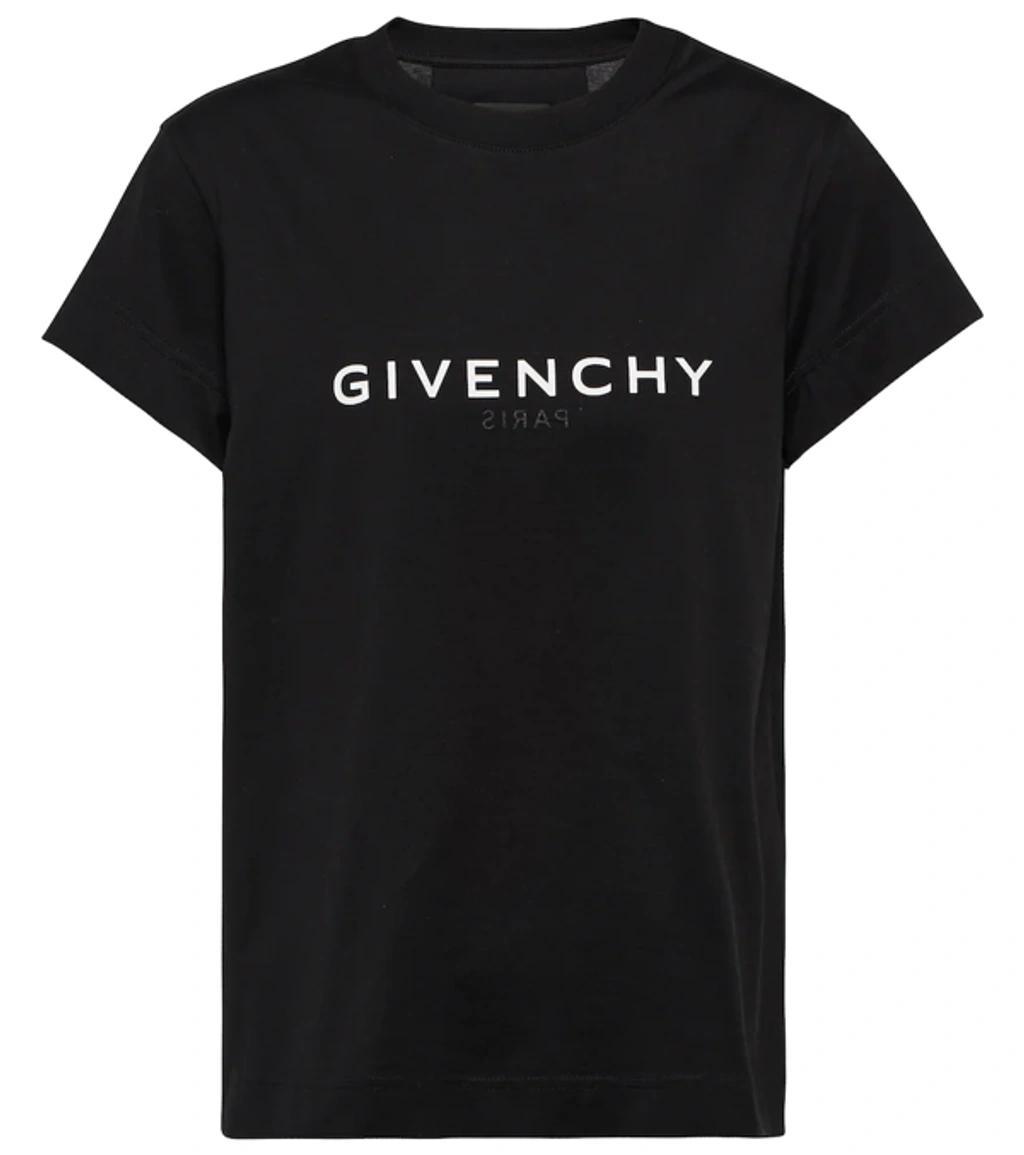 BALENCIAGA Printed Cotton-jersey T-shirt In Black Product Image