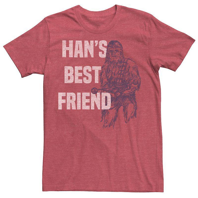 Mens Star Wars Chewbacca Hans Best Friend Z1 Tee Red Grey Product Image