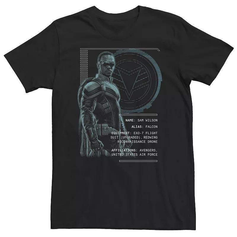 Big & Tall Marvel Falcon & The Winter Soldier Falcon Specs Tee, Mens Product Image