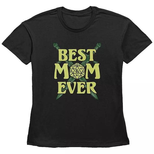 Womens Dungeons & Dragons Best Mom Ever Basic Fit Graphic Tee Product Image