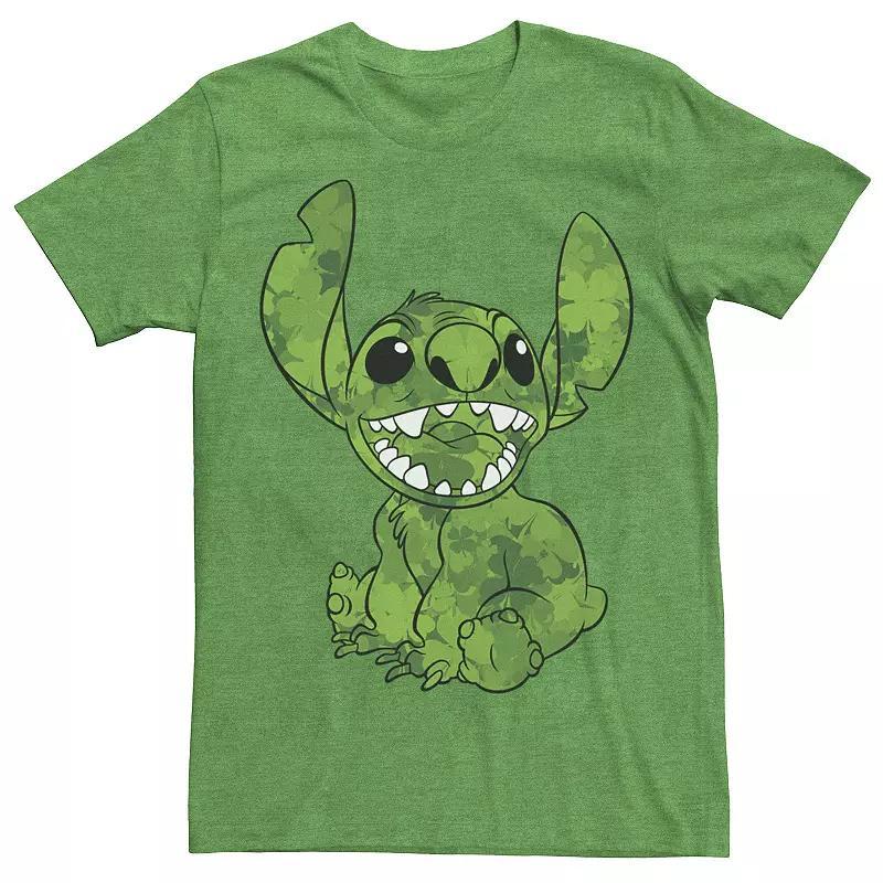 Mens Disney Lilo & Stitch St. Patricks Day Stitch Clover Fill Tee Product Image