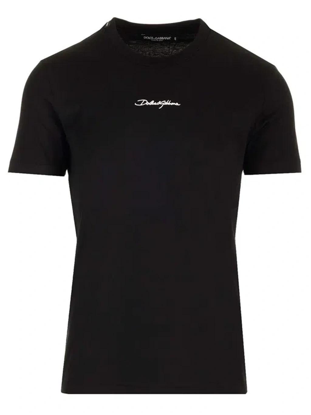 T-shirt With Logo In Black Product Image