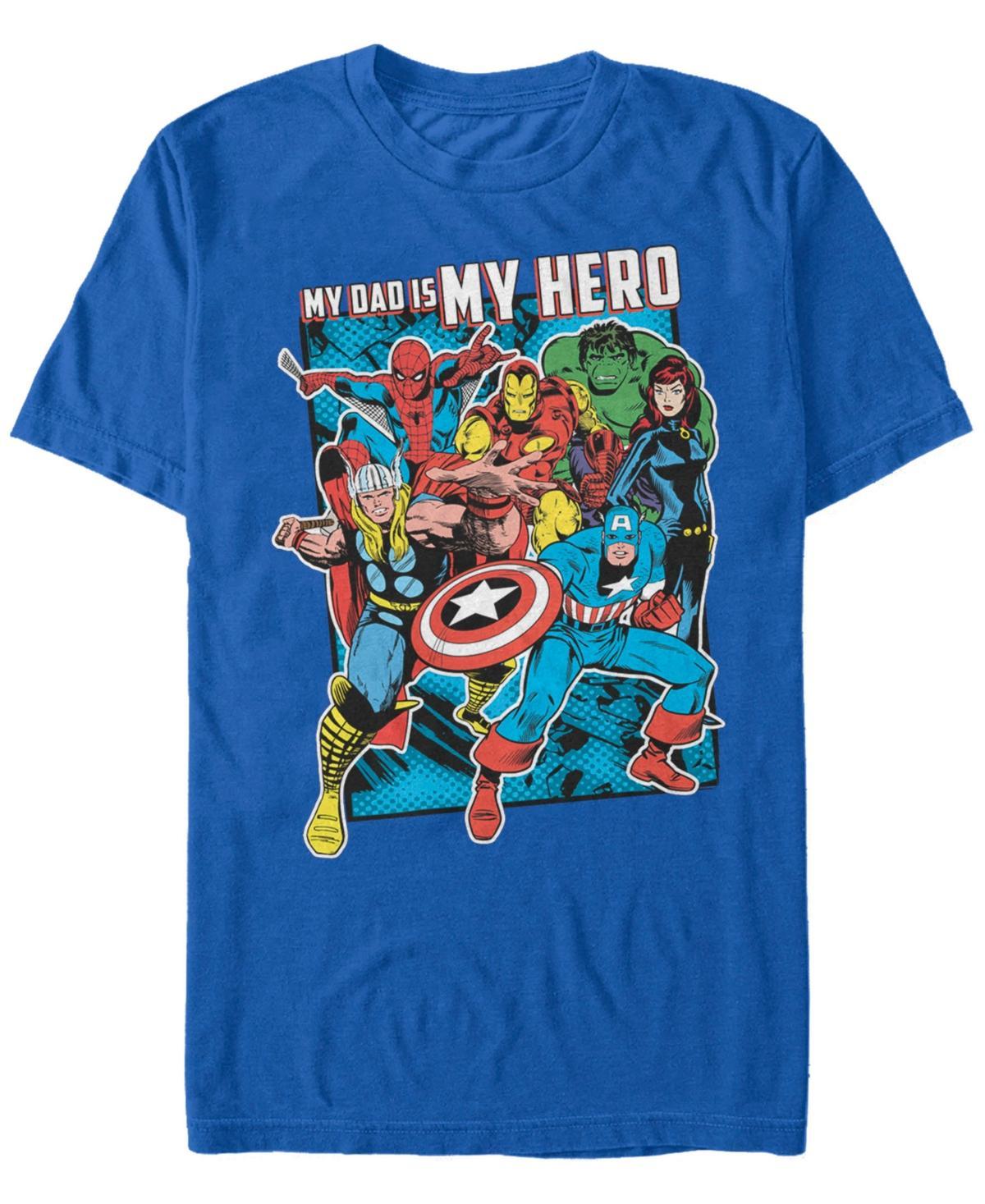 Mens Marvel Avengers Dad is my Hero Graphic Tee Product Image