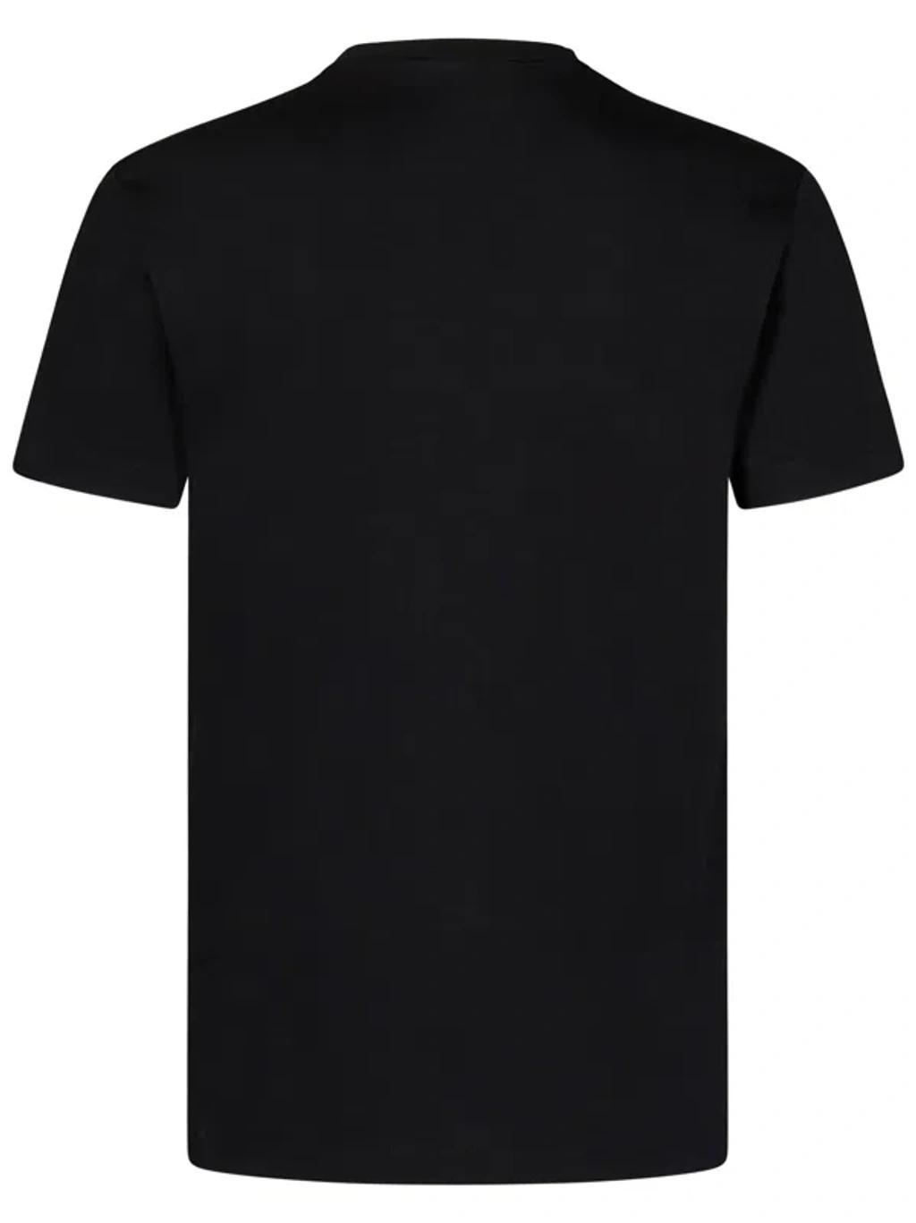 DSQUARED2 Crystal-logo Cotton T-shirt In Black Product Image