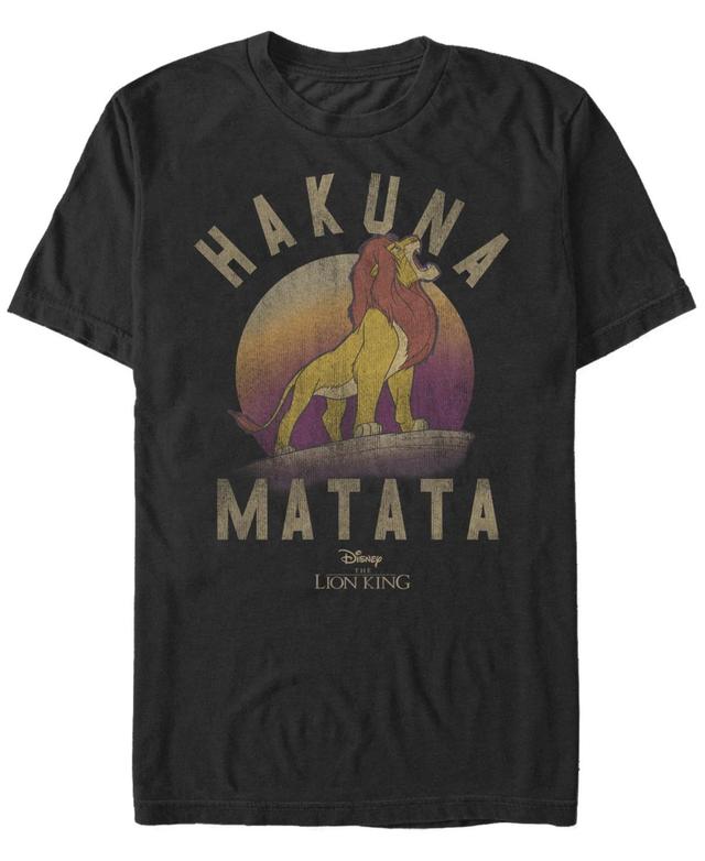 Mens Disney Lion King Simba Hakuna Matata Roar Tee Black Product Image