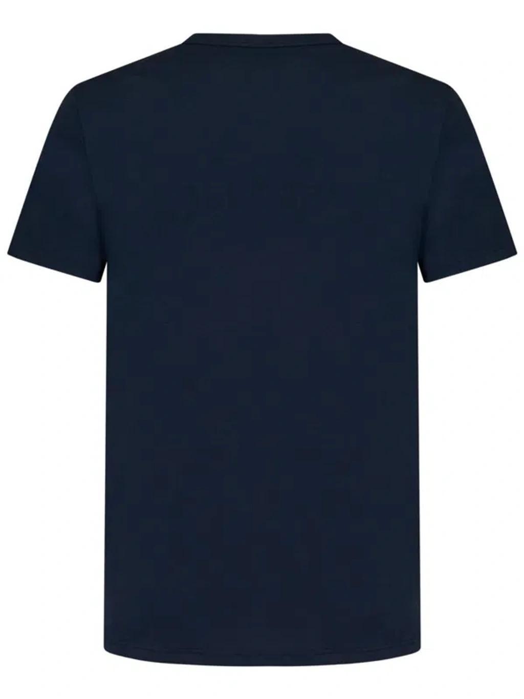 TOM FORD Lyocell T Shirt In Blue Product Image