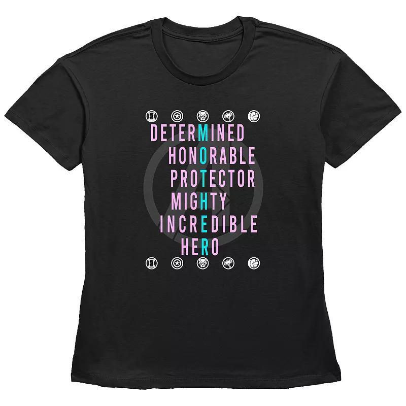 Womens Avenger Mom Qualities Basic Fit Graphic Tee Product Image