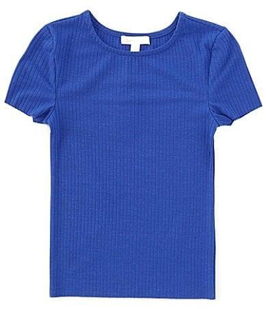 GB Big Girls 7-16 Short Sleeve Basic Ribbed Knit T product image