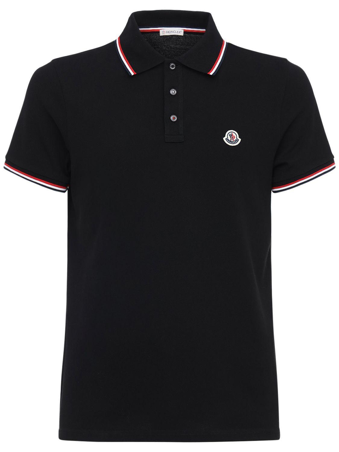 Tennis Cotton Piquet Polo In Navy Product Image