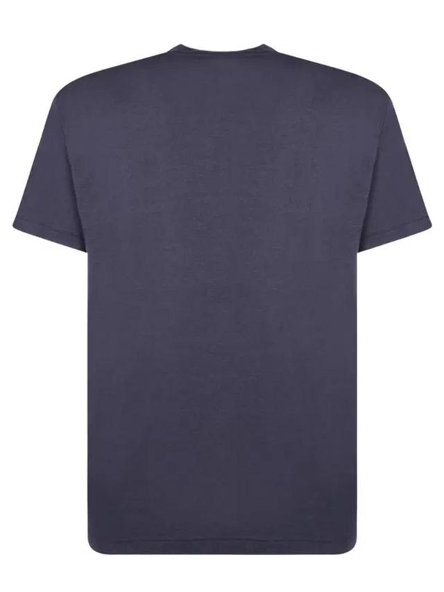 Cotton Lyocell T-shirt In Blue Product Image