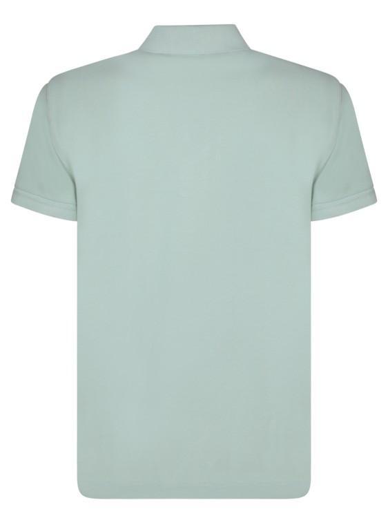 Cotton Pique Polo Shirt In Green Product Image