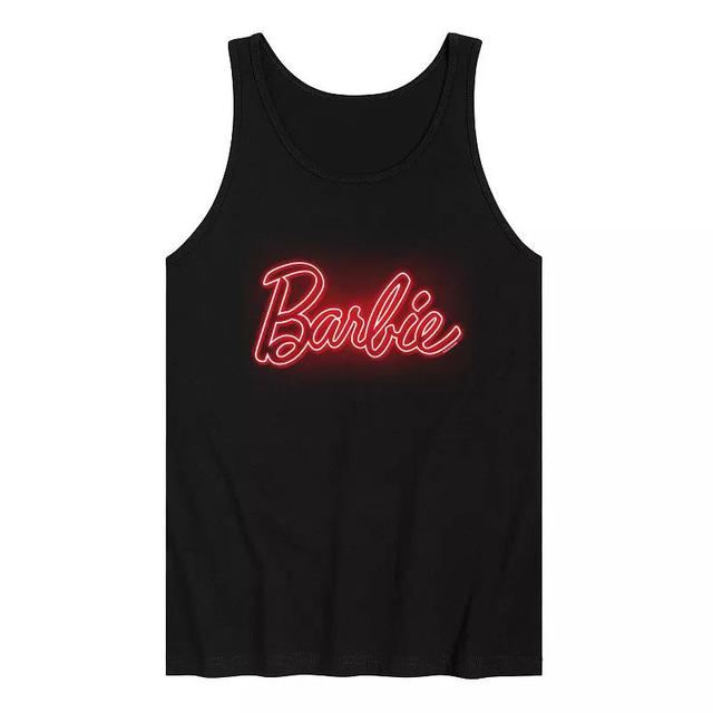 Mens Barbie Logo Red Glow Tank Top Product Image