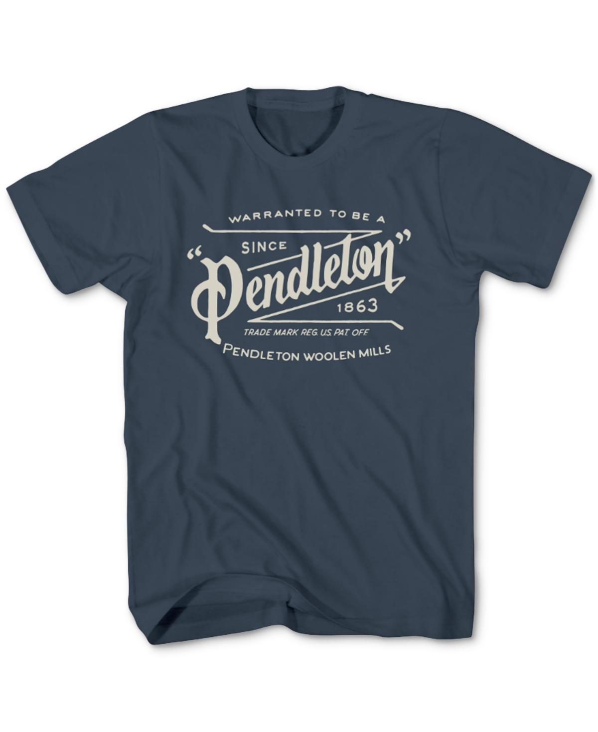 Pendleton Mens Archive Logo Crewneck Short Sleeve Graphic T-Shirt - Atlantic Product Image