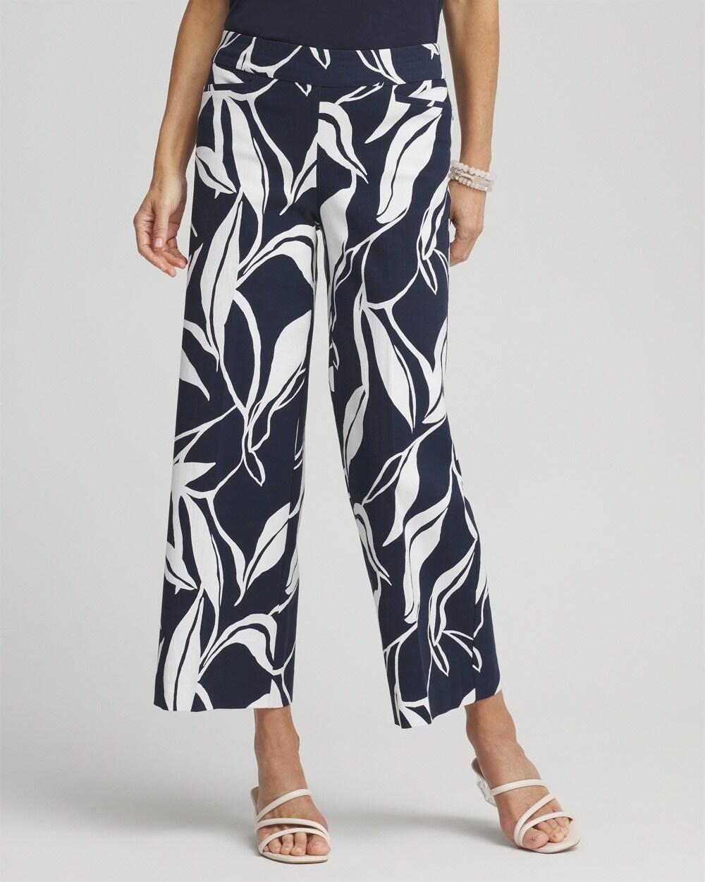 Women's Brigitte Swirl Wide Leg Cropped Pants Product Image