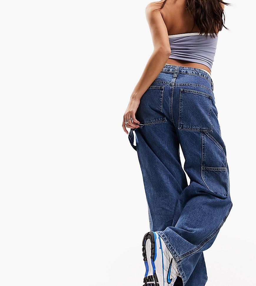 ASOS DESIGN Petite cargo jeans Product Image