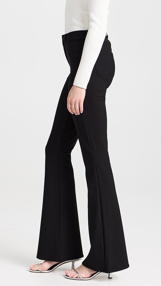 L'AGENCE The Marty High Rise Flare Ponte Pants | Shopbop Product Image