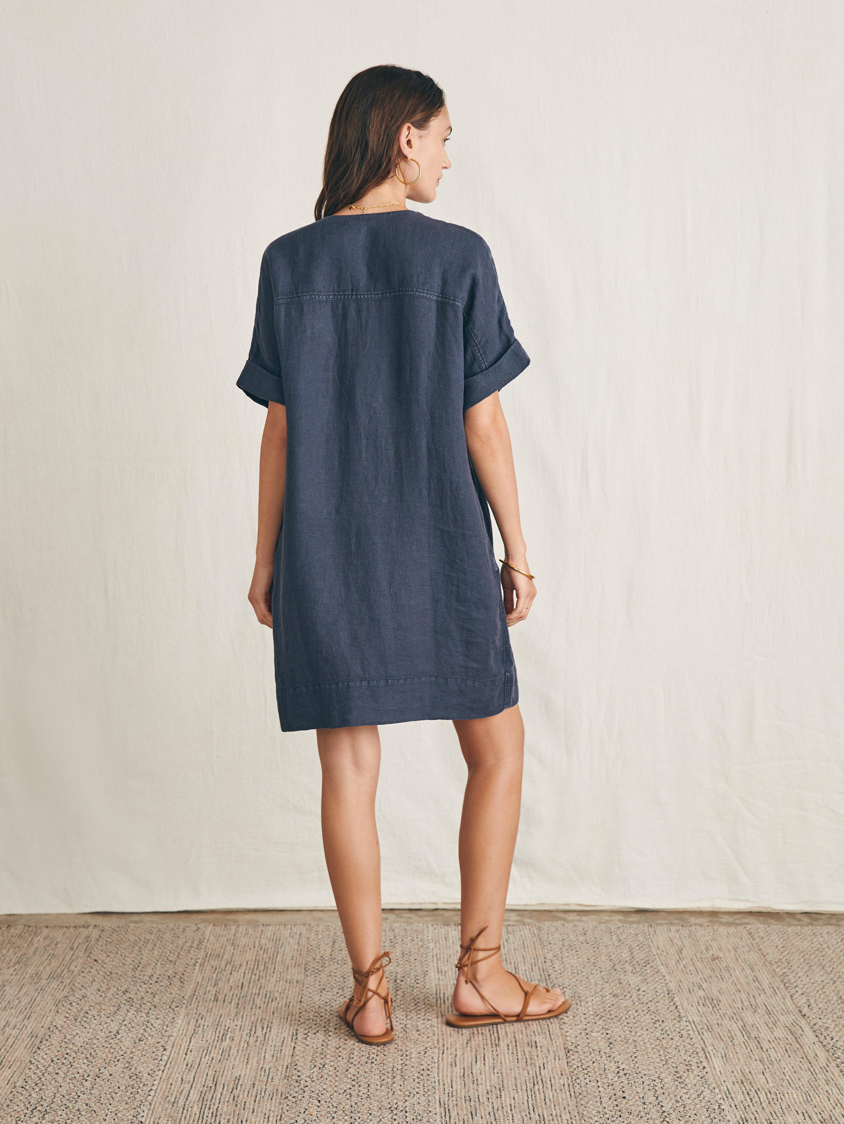 Sanibel Basketweave Dress - Washed Black Female Product Image