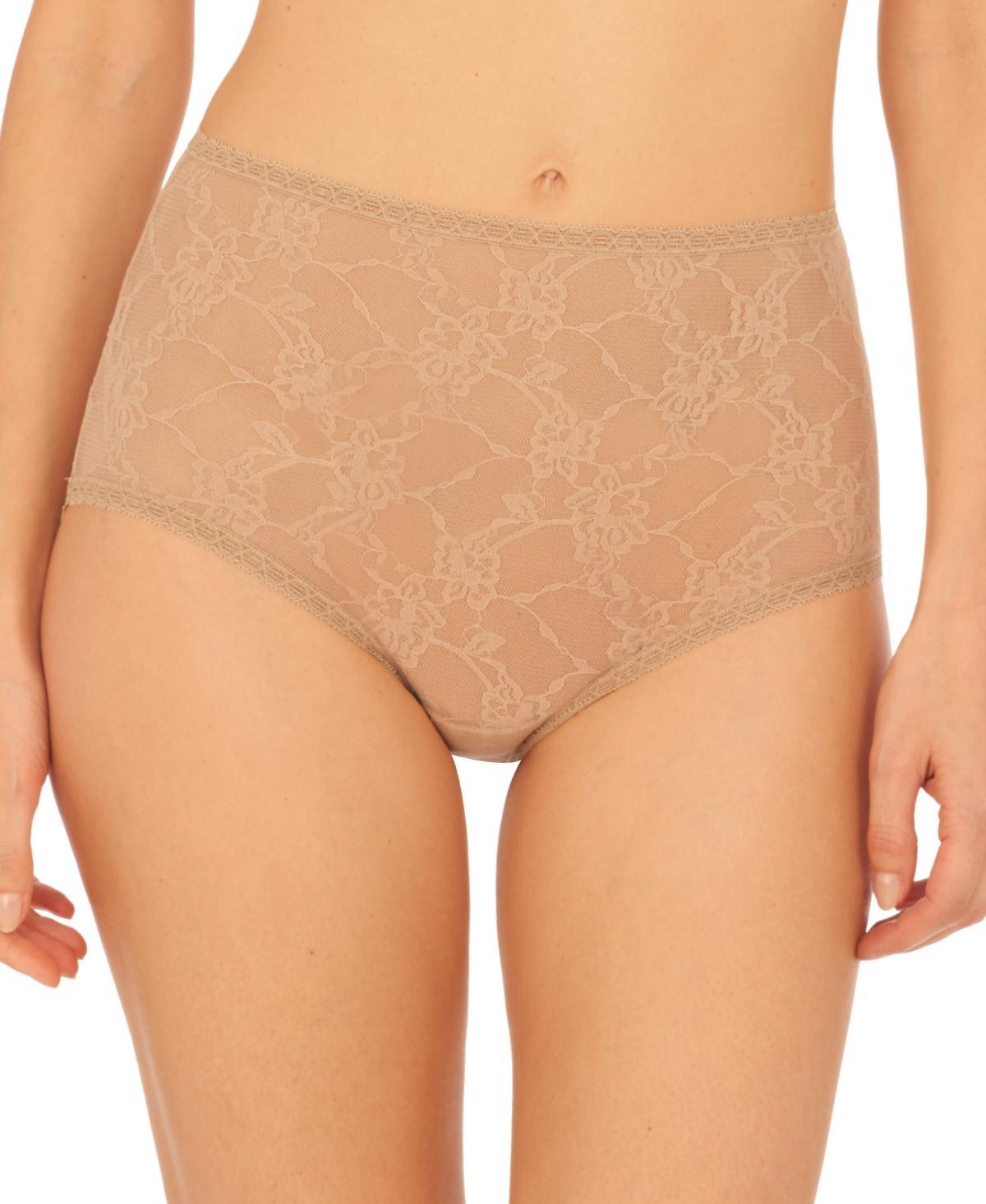 Natori Womens Bliss Allure One Size Lace Full Brief Underwear 778303 Product Image