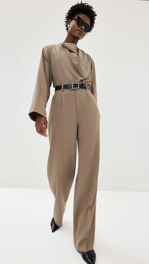 Róhe Relaxed Single Pleated Trousers | Shopbop Product Image