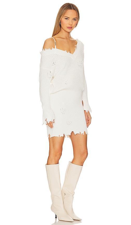 SER.O.YA Maude Dress in White. Size S. Product Image