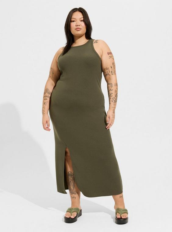 Maxi Rib Bodycon Slip Dress Product Image