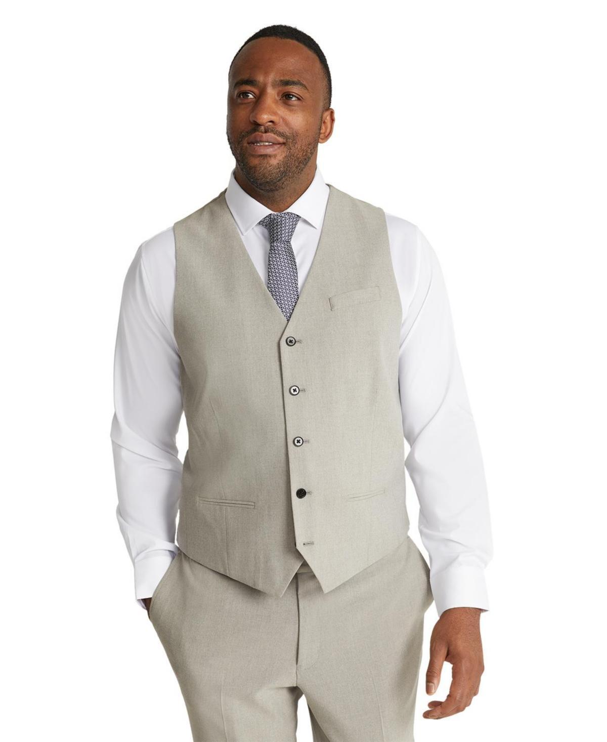 Johnny Bigg Mens Clooney Stretch Waistcoat - Stone Product Image