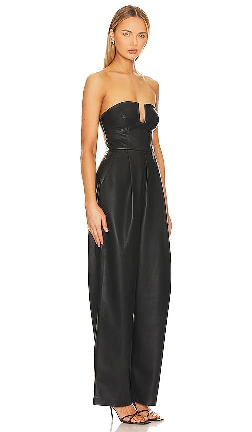 Susana Monaco Faux Leather Jumpsuit Size L, M, XL, XS. Product Image