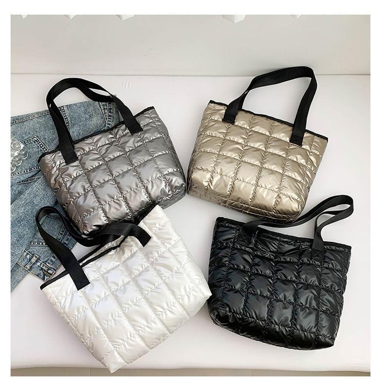 Plain Puffer Tote Bag Product Image