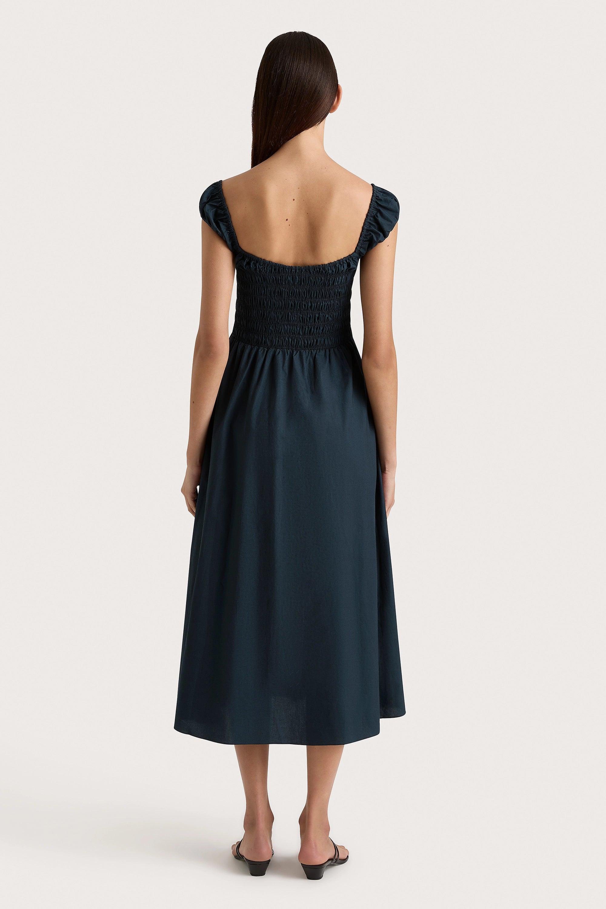 Lene Midi Dress Navy Product Image