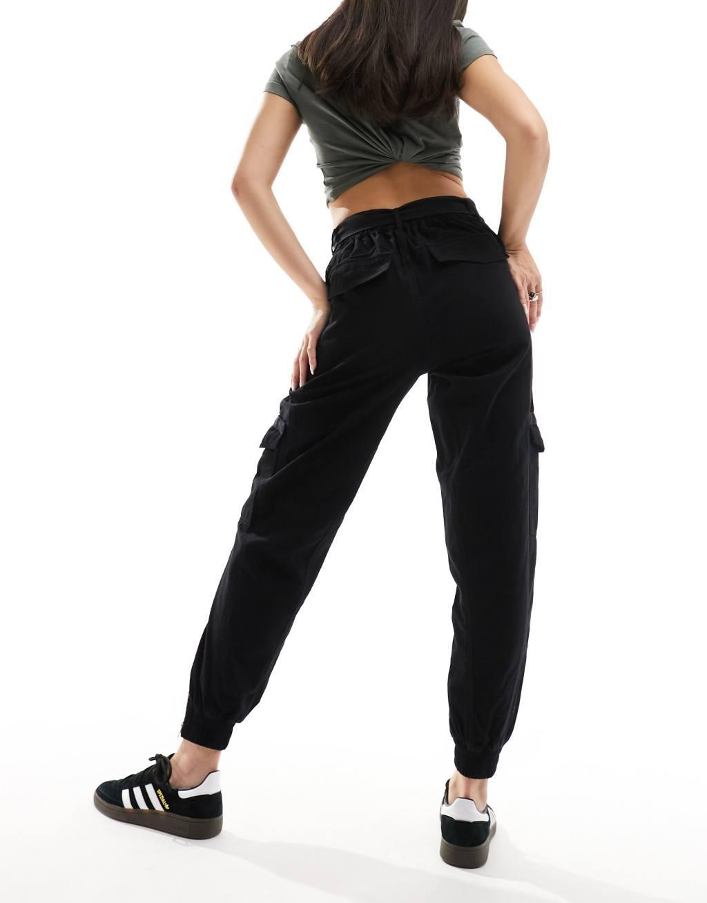 River Island belted cargo utility pants Product Image