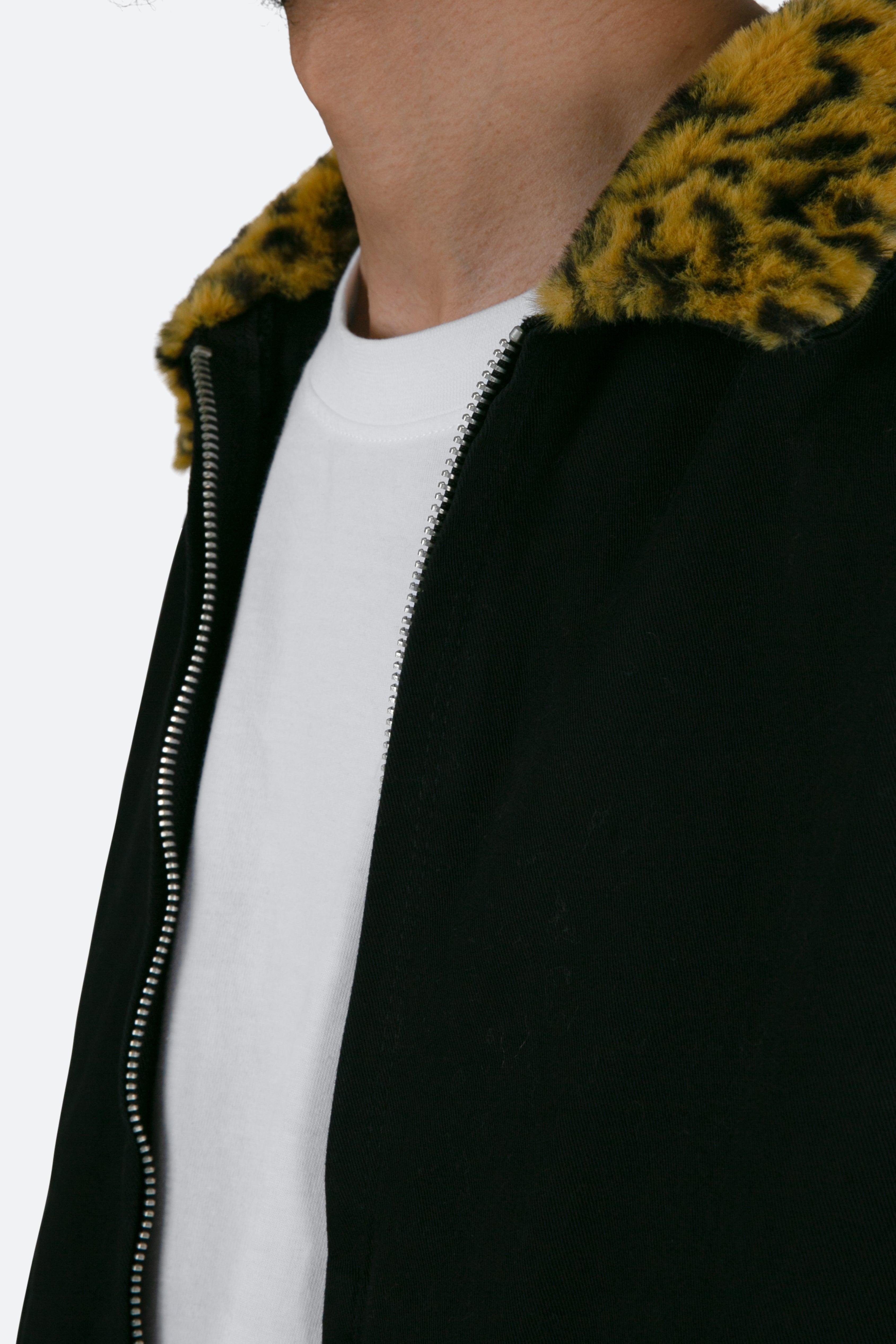 Leopard Work Jacket - Black Product Image