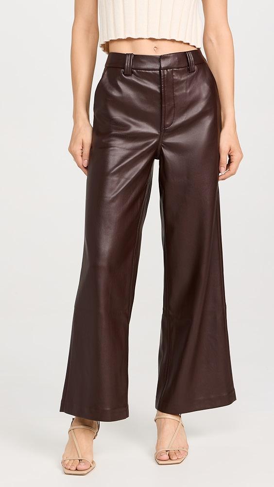 Joe's Jeans The Mia Vegan Leather Crop Trousers | Shopbop Product Image