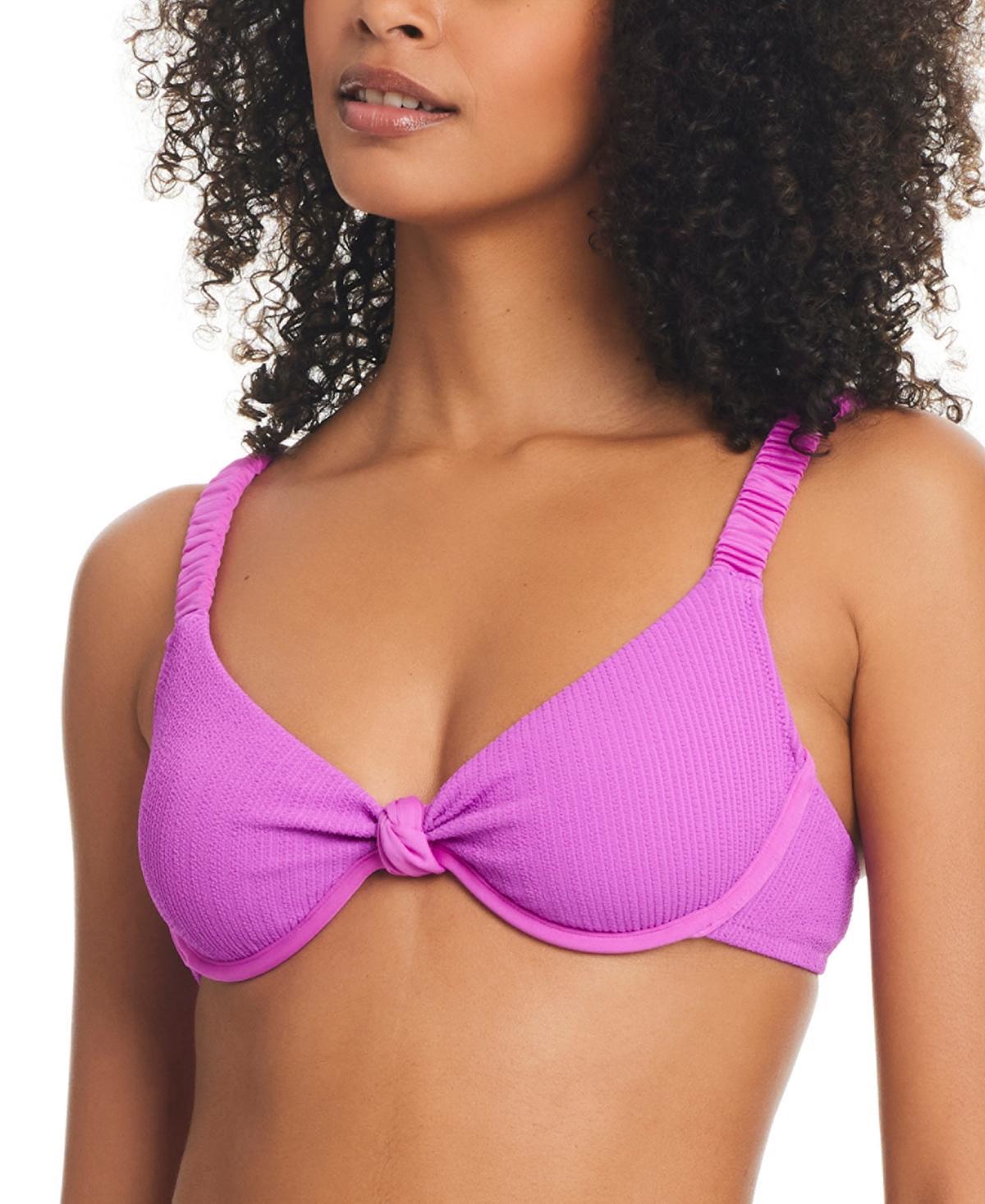 Sanctuary Womens Sweetheart-Neck Underwire Bikini Top Product Image