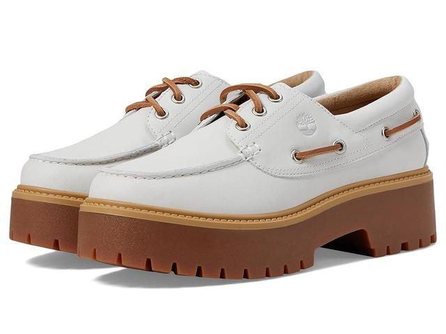 Timberland Stone Street Boat Shoes Full Grain) Women's Flat Shoes Product Image