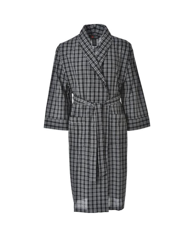 Mens Hanes(R) Ultimate(R) Plaid Woven Robe Product Image