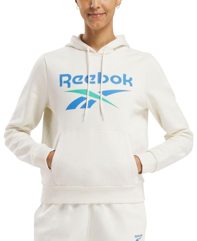 Reebok Womens Big-Logo Fleece Hoodie Product Image