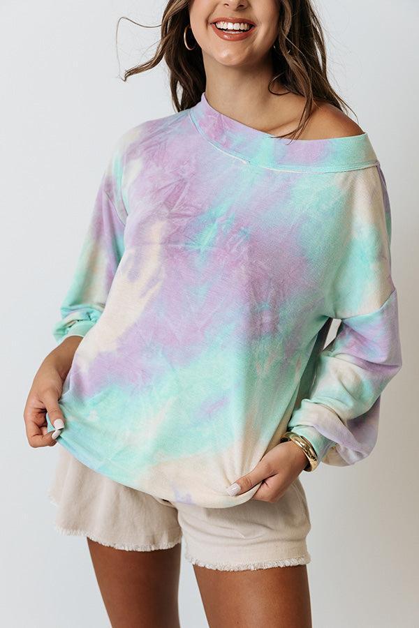 Travel Often Tie Dye Sweatshirt Product Image