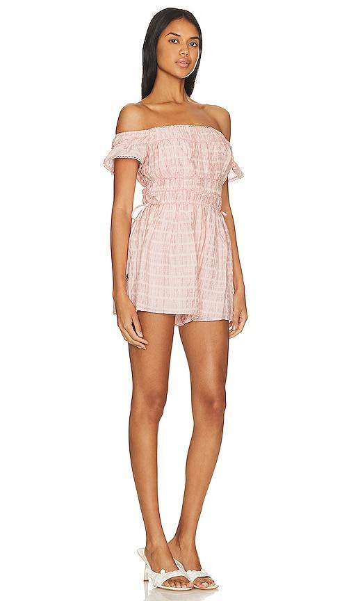 Tularosa Julianna Romper in Pink. Product Image