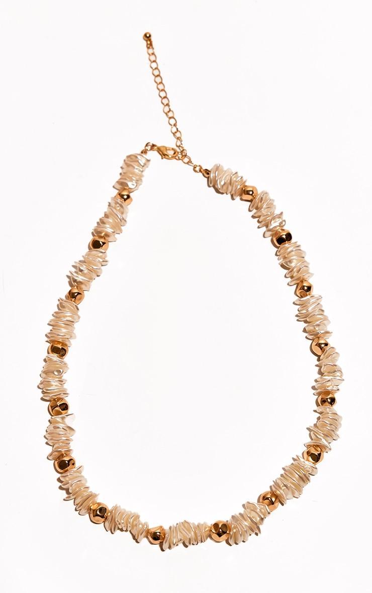 Nude Pearl Stone Detail Choker Product Image